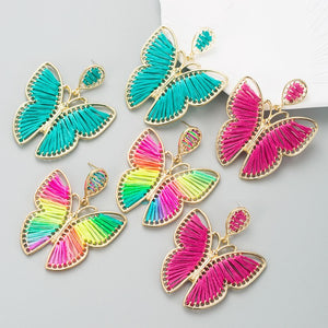 Butterfly Weave Alloy Earrings