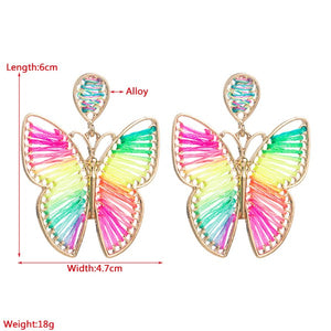 Butterfly Weave Alloy Earrings