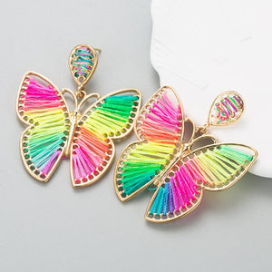 Butterfly Weave Alloy Earrings