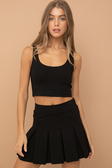 Black Ponte Tennis Skirt
