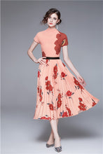 Red Floral Sexy Maxi Dress 2pc Set