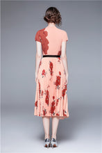 Red Floral Sexy Maxi Dress 2pc Set