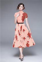 Red Floral Sexy Maxi Dress 2pc Set