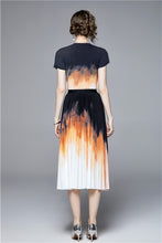 Orange Multi Sexy Maxi Dress 2pc Set