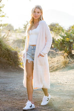 White Soft Fuzzy Longline Cardigan