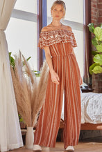 Rust Printed Jumpsuit