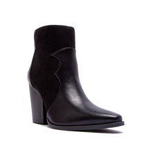 Black Western Bootie