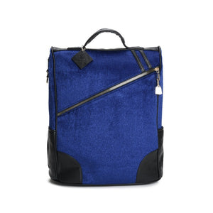 Midnight Blue Fridge Pony Fur Backpack