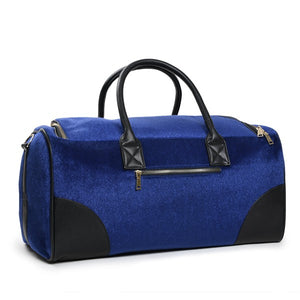 Midnight Blue Fridge Pony Fur Duffle Reg