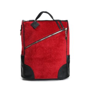 Red Amber Fridge Pony Fur Backpack