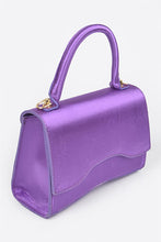 Purple Shiny Chain Crossbody Bag