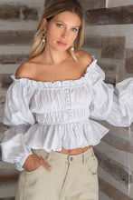 Off White Black Off-shoulder Style Top