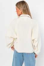 White Casual Fleece Jacket