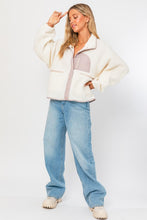 White Casual Fleece Jacket