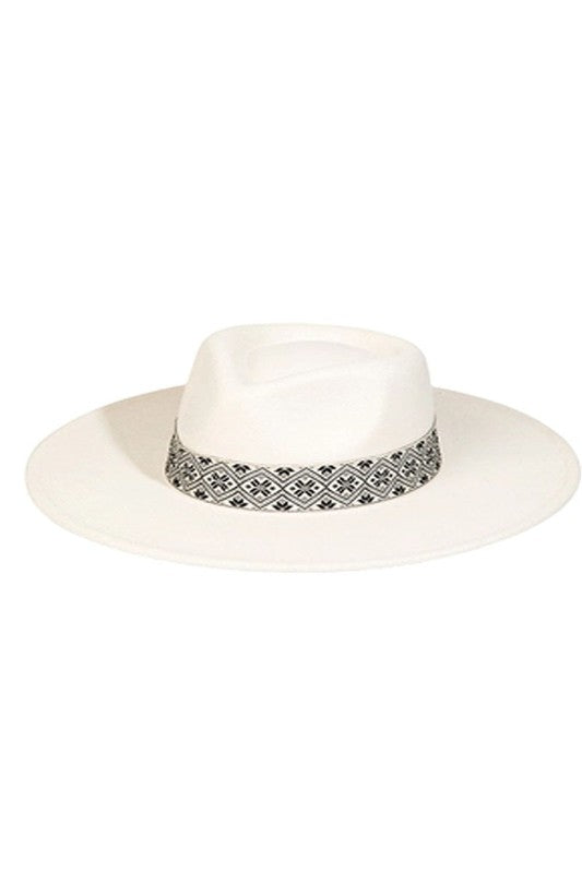 Ivory Ribbon Fashion Hat