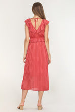 Copper Cladelle Pleasted Midi Dress