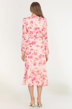 Fuchsia Katia Ruffle Wrap Midi Dress