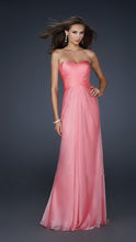 Rose Pink Pleated Minor Beaded Gorgeous Open Back Long Dress