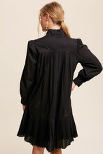 Black Feminine Parisian Vibe Woven Mini Dress