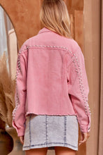 Pink Pearl Denim Jacket