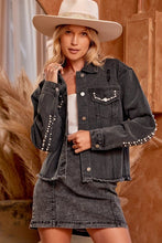 Charcoal Pearl Denim Jacket