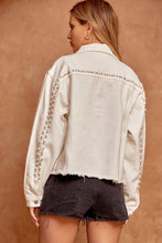 Ivory Pearl Denim Jacket