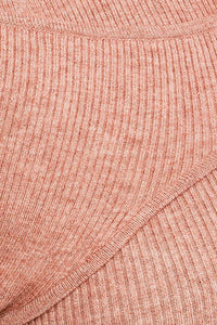 Cinnamon 2 Layered Ribbed Knit Dress