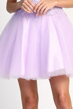 Light Purple Short A Line Cocktail Dress