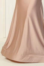 Mauve Long Sleeve Stretch Trumpet Dress