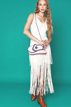 Ivory Premium Western Vintage Fringe Suede Dress