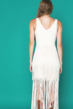 Ivory Premium Western Vintage Fringe Suede Dress