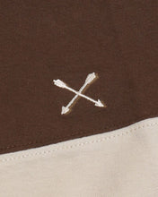 Chestnut Long Sleeve Color Block Crew