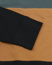 Forest Green Long Sleeve Color Block Crew