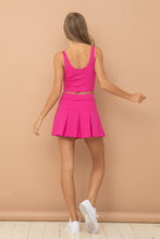 Hot Pink Ponte Crop Top