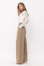 Offwhite Knitted Front Twist Open Stitch Sweater