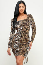 Brown Animal Print Dress