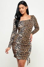 Brown Animal Print Dress