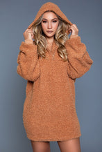 Brown Bijou Sweat Dress