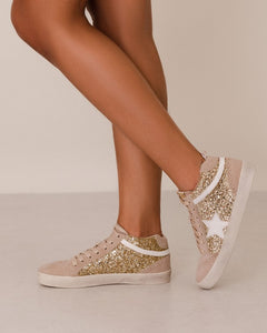 Gold Fashion Sneakers