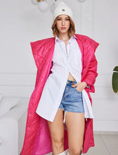 Fuchsia Long Diamond Pattern Coat