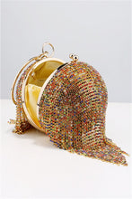 Gold Rhinestone Tassels Bucket Bags