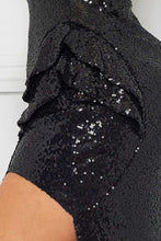 Black Sequin Tube Top Maxi Dress