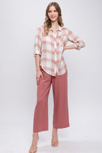 Terra Plaid Patch Pocket Button-Up Shirt