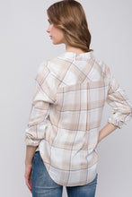 Khaki Plaid Patch Pocket Button-Up Shirt