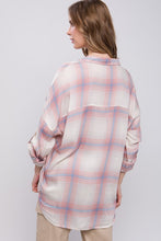 Pink Oversized Plaid Shirt