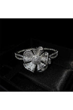 Silver Flower Cubic Zirconia Bracelet