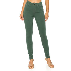 Hunter Green Soft Stretchy High Rise Comfy Casual Pants