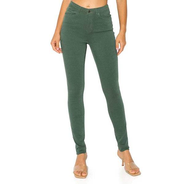 Hunter Green Soft Stretchy High Rise Comfy Casual Pants