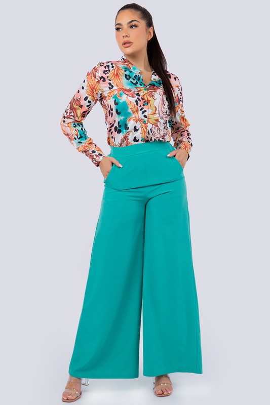 Aqua Fashion Set Pants And Blouse