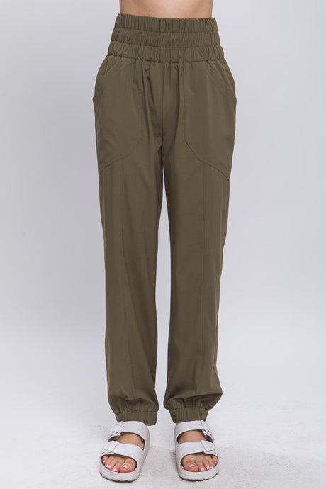 Olive Windbreaker Jogger